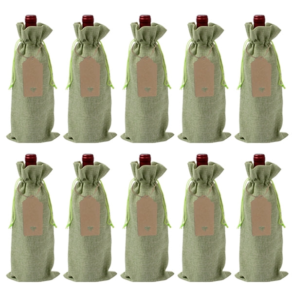 Burlap Wine Bags