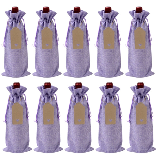 Burlap Wine Bags