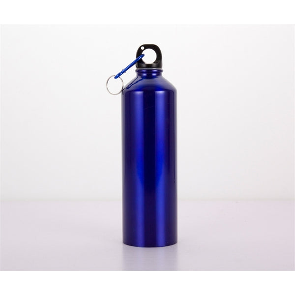 22 Oz. Aluminum Sports Water Bottle w/ Carabiner