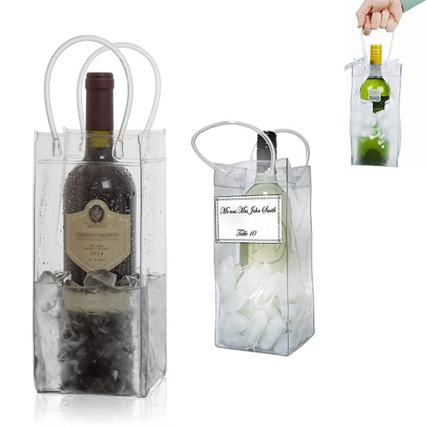 Transparent Wine Tote Bag