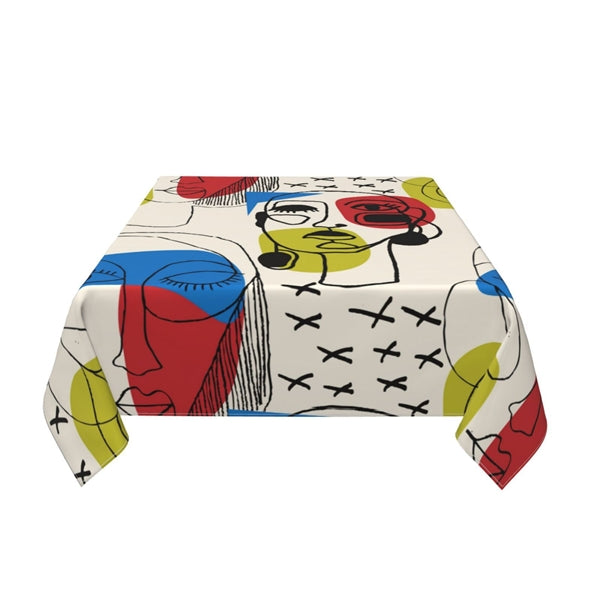 Washable Square Tablecloth With Customized Size And Pattern