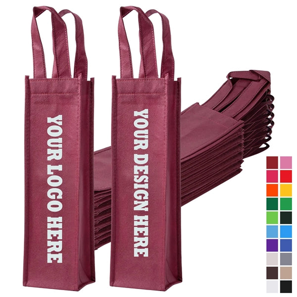 Non-Woven Wine Tote Bag Single Bottle