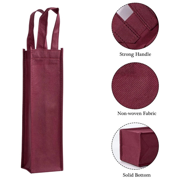 Non-Woven Wine Tote Bag Single Bottle