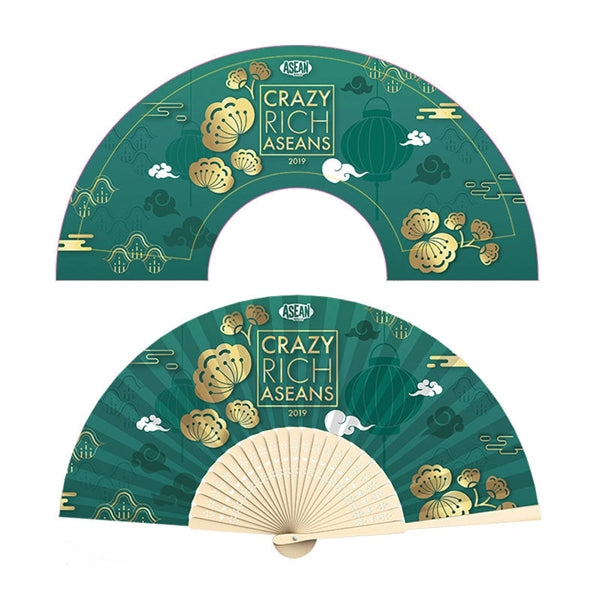 Paper Bamboo Folding Hand Fan