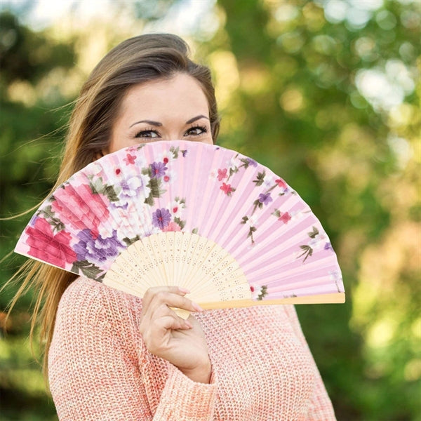 Paper Bamboo Folding Hand Fan