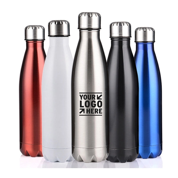 Double-Wall Stainless Steel Sports Bottle-17 oz.