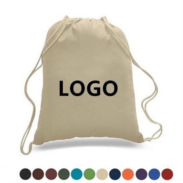 Lightweight Cotton Drawstring Backpacks