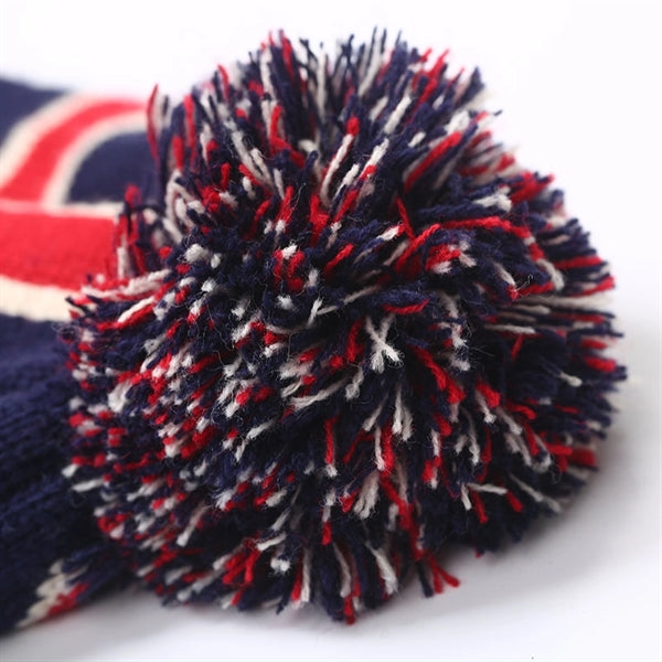 Cuffed Beanie with Pom
