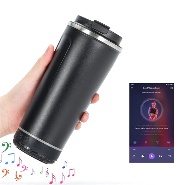 18oz Wireless Speaker Bottle Coffee Cup