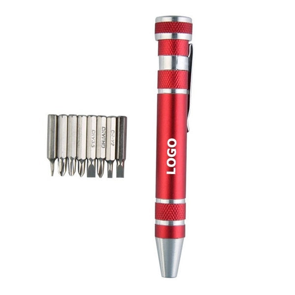 8 in 1 Magnetic Pocket Screwdriver Set