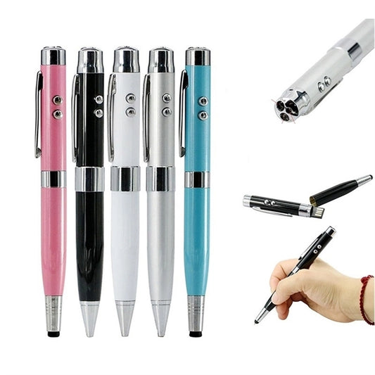 6 in 1 Laser Capacitive Pens W/ USB Flash Drive - 4GB