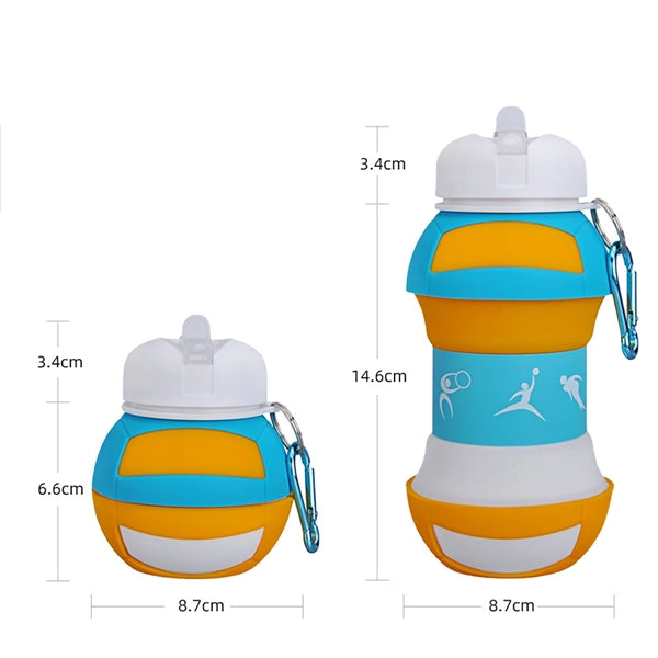 Collapsible BPA-Free Silicone Water Bottle for Kids