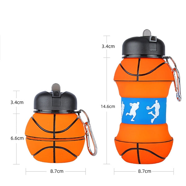 Collapsible BPA-Free Silicone Water Bottle for Kids