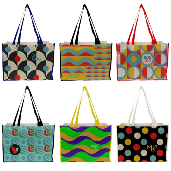 Full Side Gusset Vibrant Cotton Tote Bag