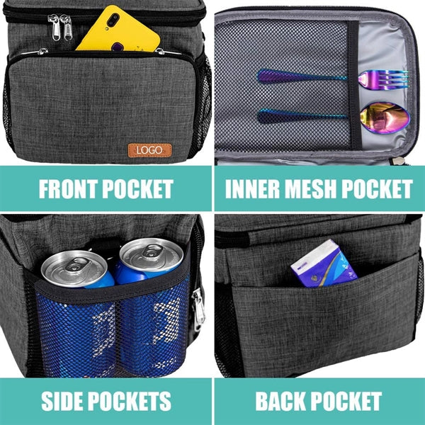 Insulated Lunch Bag With Adjustable Shoulder Strap