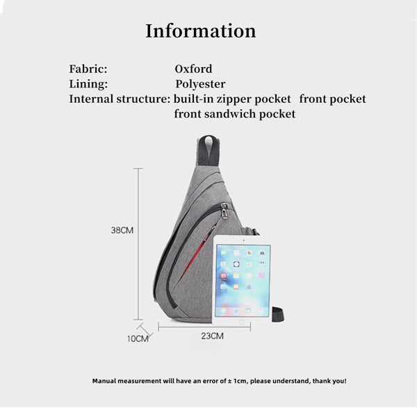 Chest Bag With Usb Charging Port