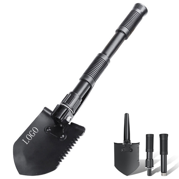 Folding Steel Shovel With Detachable Handle Extension