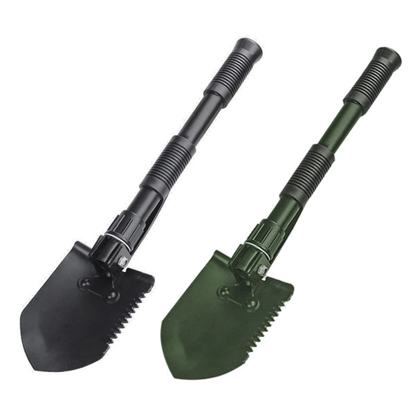 Folding Steel Shovel With Detachable Handle Extension