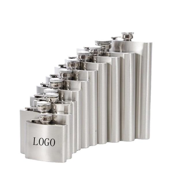 Silver Stainless Steel Hip Flask