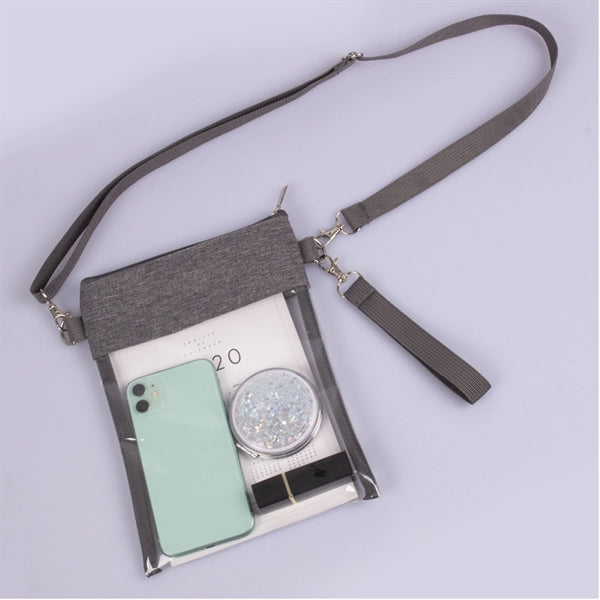 Stadium Approved Clear Crossbody Purse Bag