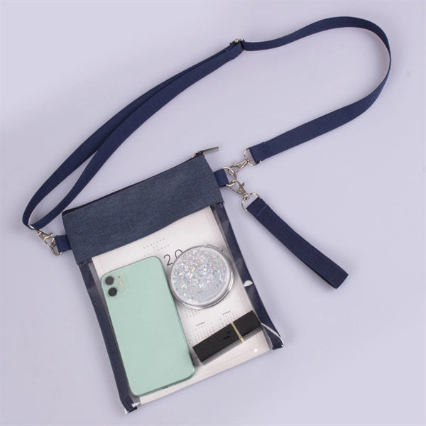 Stadium Approved Clear Crossbody Purse Bag