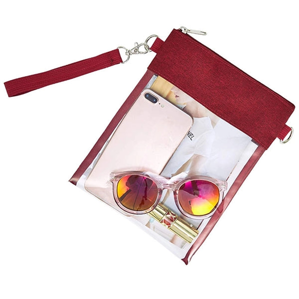Stadium Approved Clear Crossbody Purse Bag