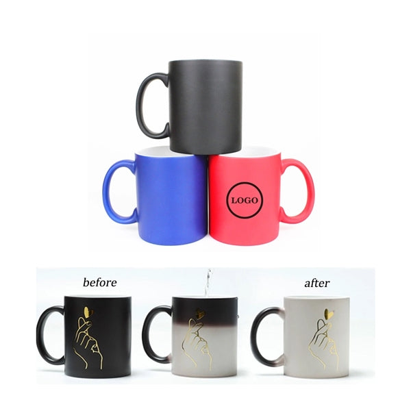 Creative Heat Discoloration Ceramic Mug Coffee Cups