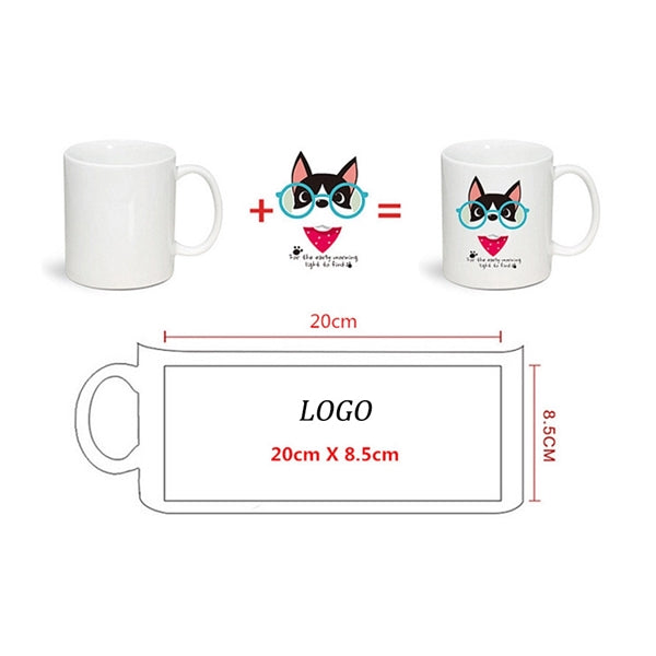 Creative Heat Discoloration Ceramic Mug Coffee Cups