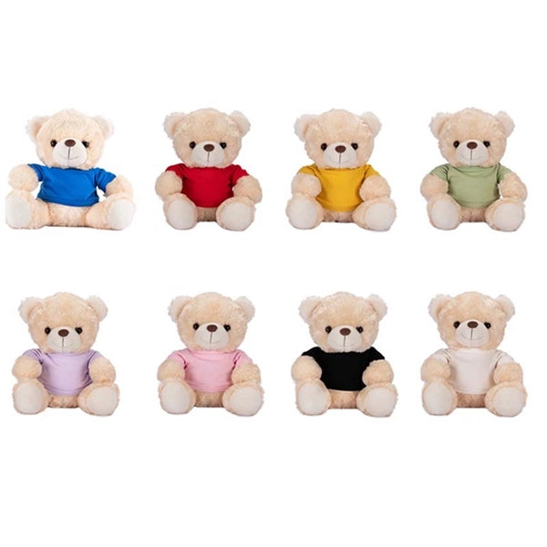 10 Inch Plush Teddy Bear With Custom T Shirt