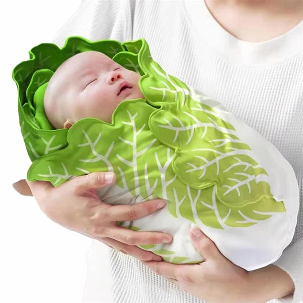 Cabbage Baby Wrapped Blanket