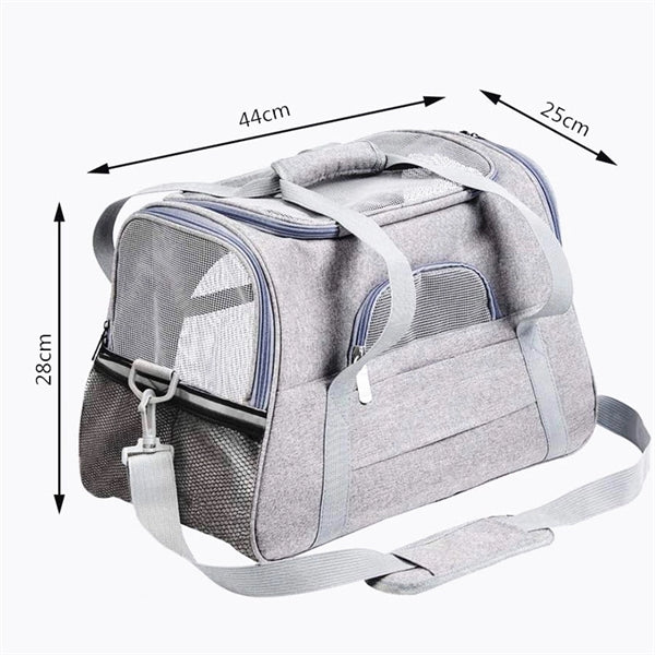 Collapsible Travel Pet Carrier w/ Cushion