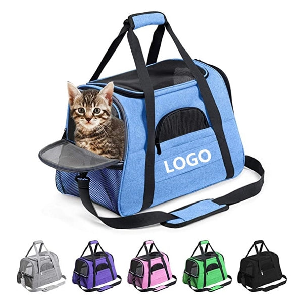 Collapsible Travel Pet Carrier w/ Cushion