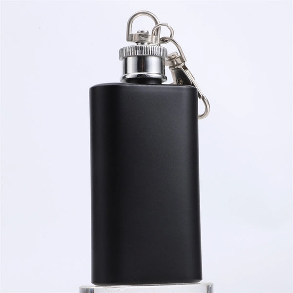 Mini 2oz flask with keychain