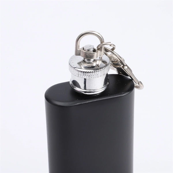 Mini 2oz flask with keychain