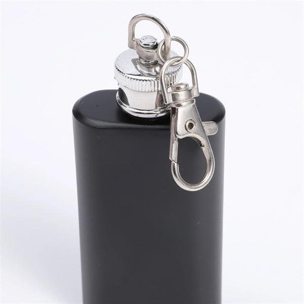 Mini 2oz flask with keychain