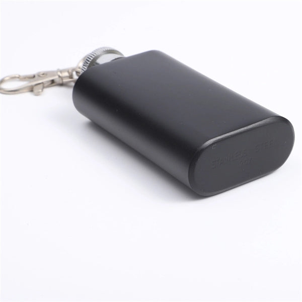Mini 2oz flask with keychain