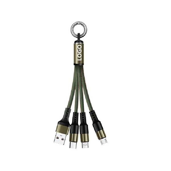 3-in-1 Charging Cable w/ Key Ring
