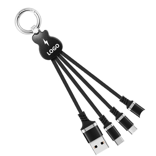 3-in-1 Charging Cable w/ Key Ring