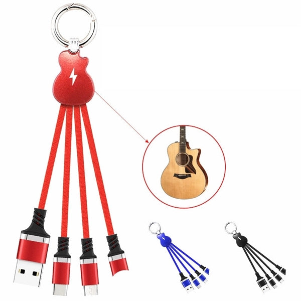 3-in-1 Charging Cable w/ Key Ring