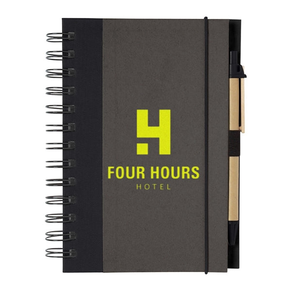 Eco-Inspired Spiral Notebook & Pen
