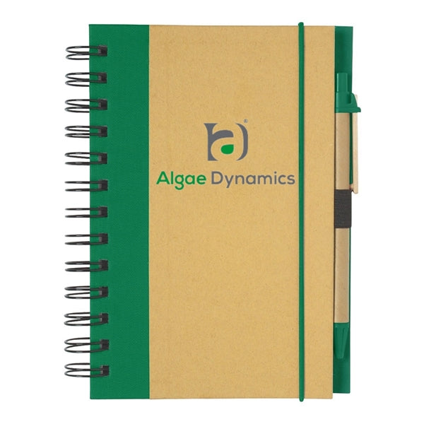 Eco-Inspired Spiral Notebook & Pen