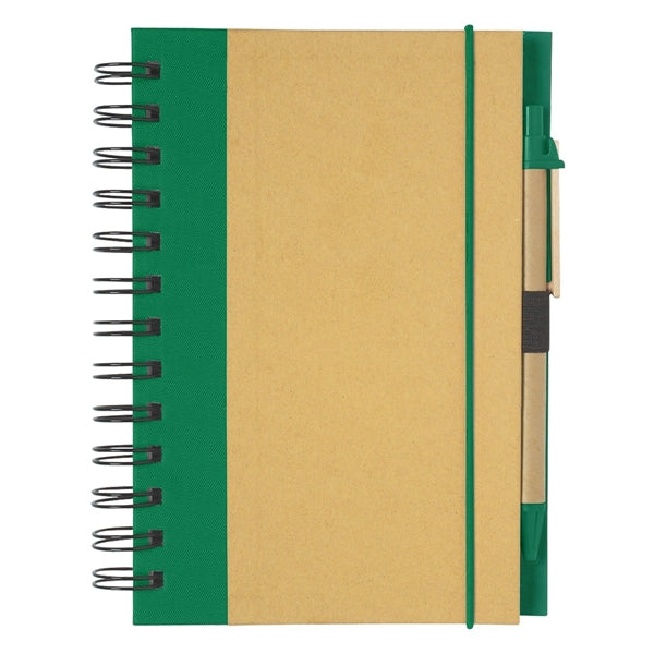 Eco-Inspired Spiral Notebook & Pen