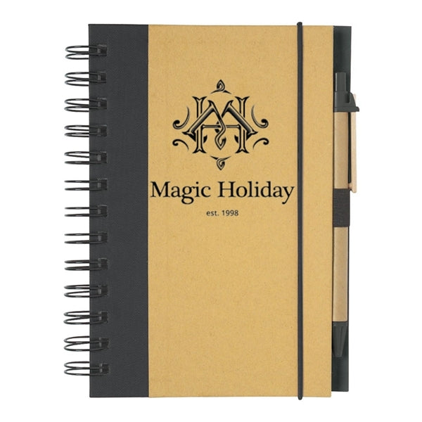 Eco-Inspired Spiral Notebook & Pen