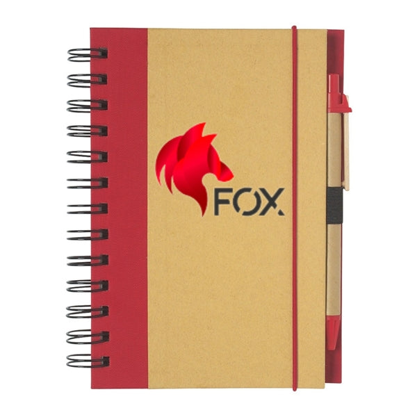 Eco-Inspired Spiral Notebook & Pen