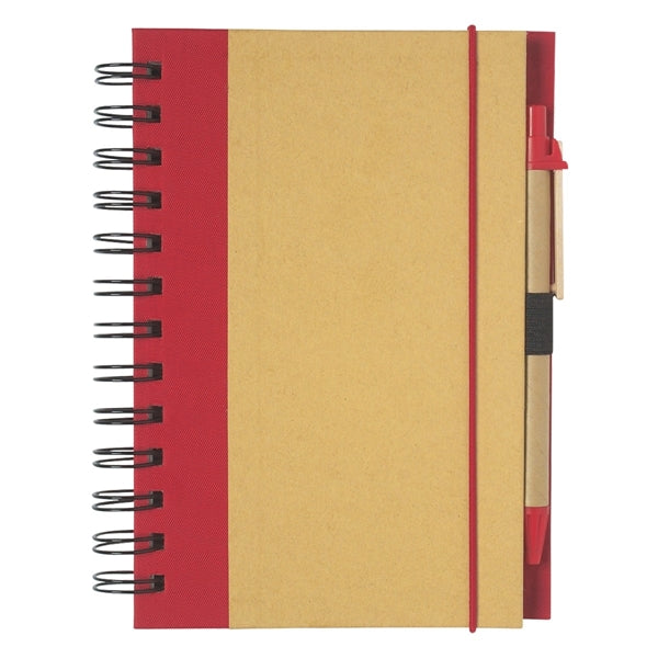 Eco-Inspired Spiral Notebook & Pen