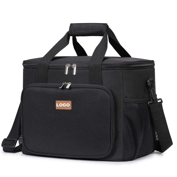 Zipper Large Insulated Cooler Lunch Bag