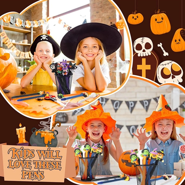 Halloween Pumpkin Witch Skull Heads Ghost Pen