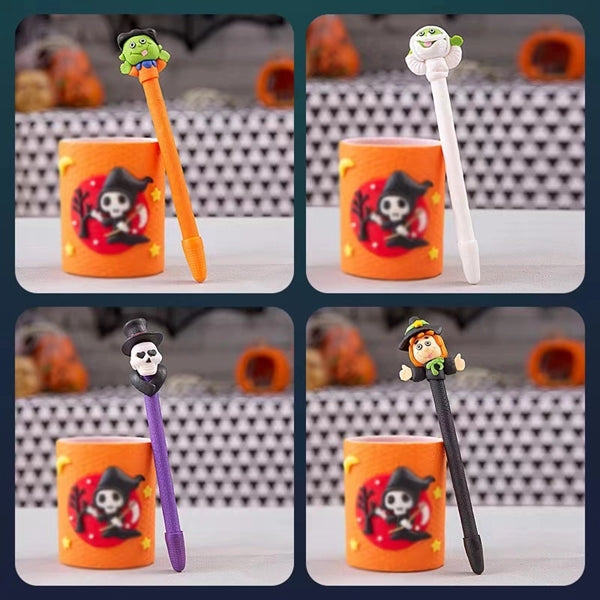 Halloween Pumpkin Witch Skull Heads Ghost Pen