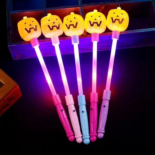 Halloween Pumpkin Skull Heads Flashing Wands