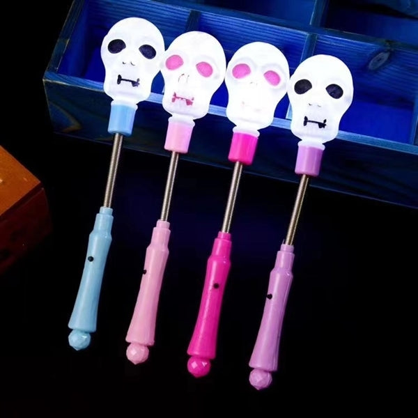 Halloween Pumpkin Skull Heads Flashing Wands